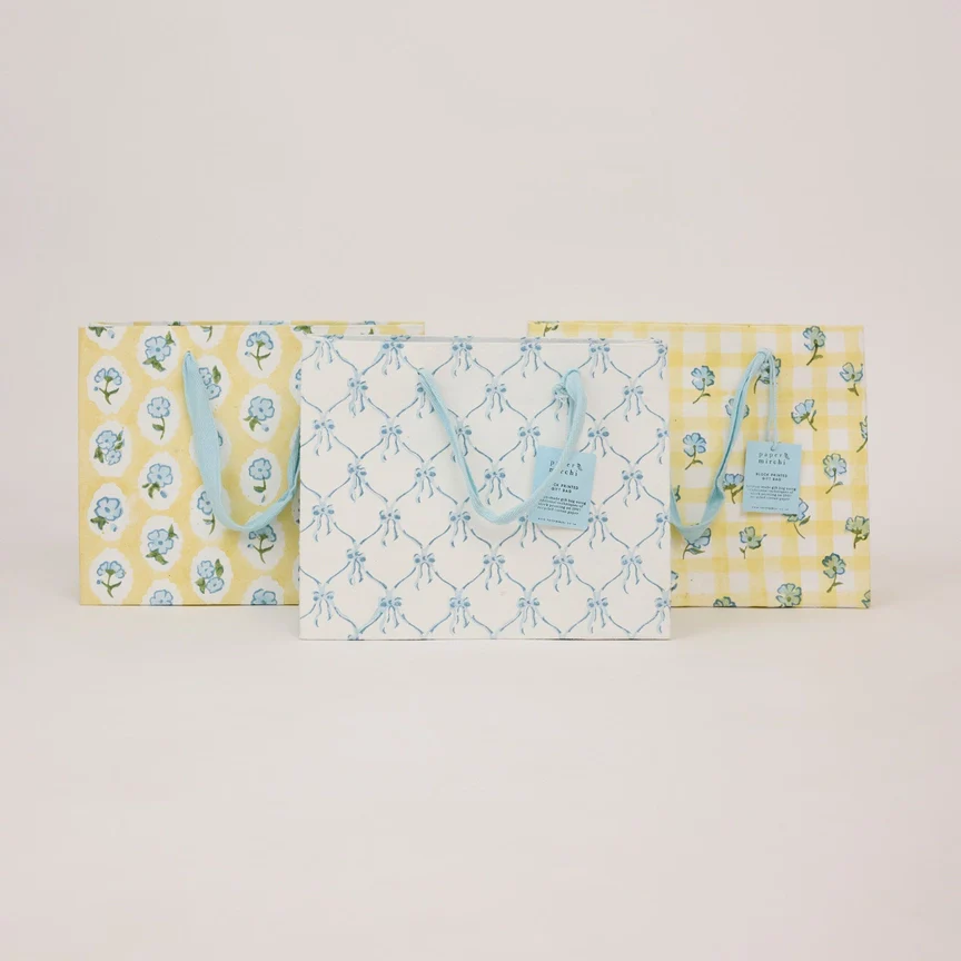 Paper Mirchi Hand Block Printed Gift Bag Medium Alaska - Image 2