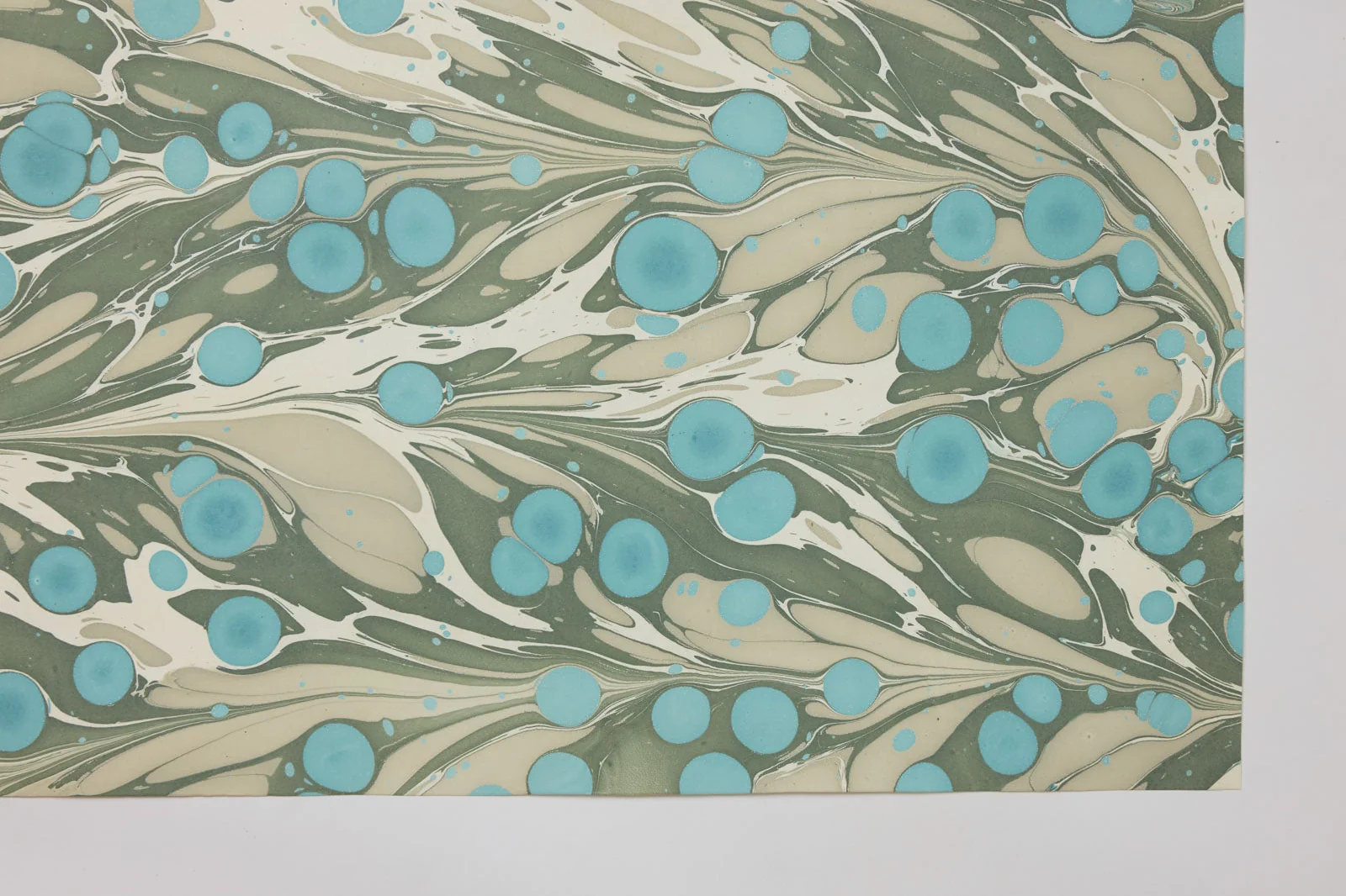 Paper Mirchi Hand Marbled Wrapping Paper- Cosmos Ocean Slate - Image 3
