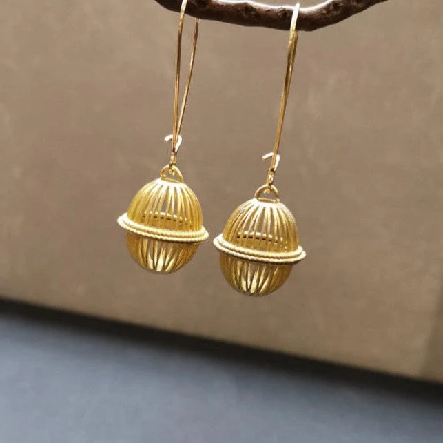 Round Cage Earrings