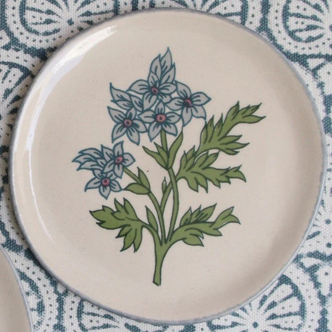 Rozablue Little Plate Floral Block Print - Image 4
