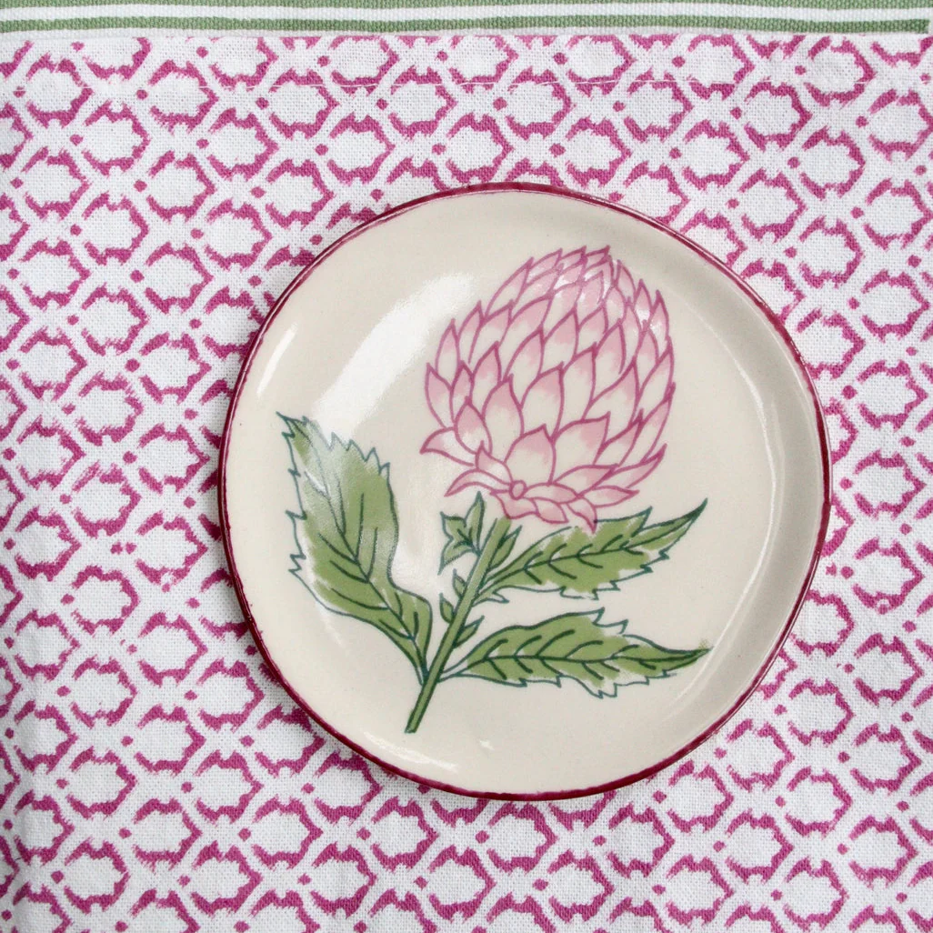 Rozablue Little Plate Floral Block Print - Image 6