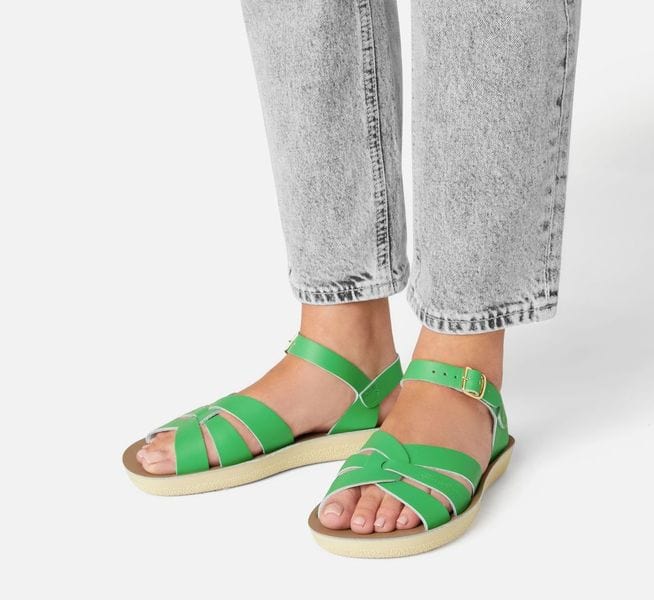 Salt Water Swimmer Kelly Green Women's Sandals - Image 3