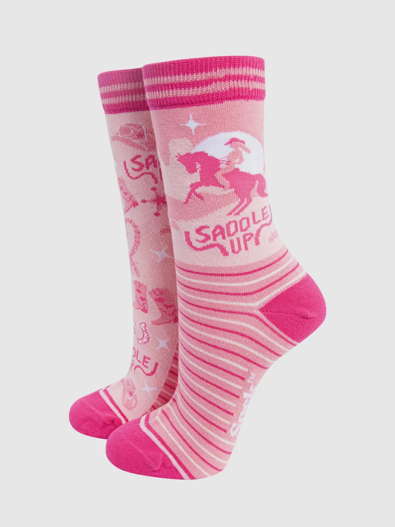 Sock Talk Saddle Up Horse Cotton Odd Socks
