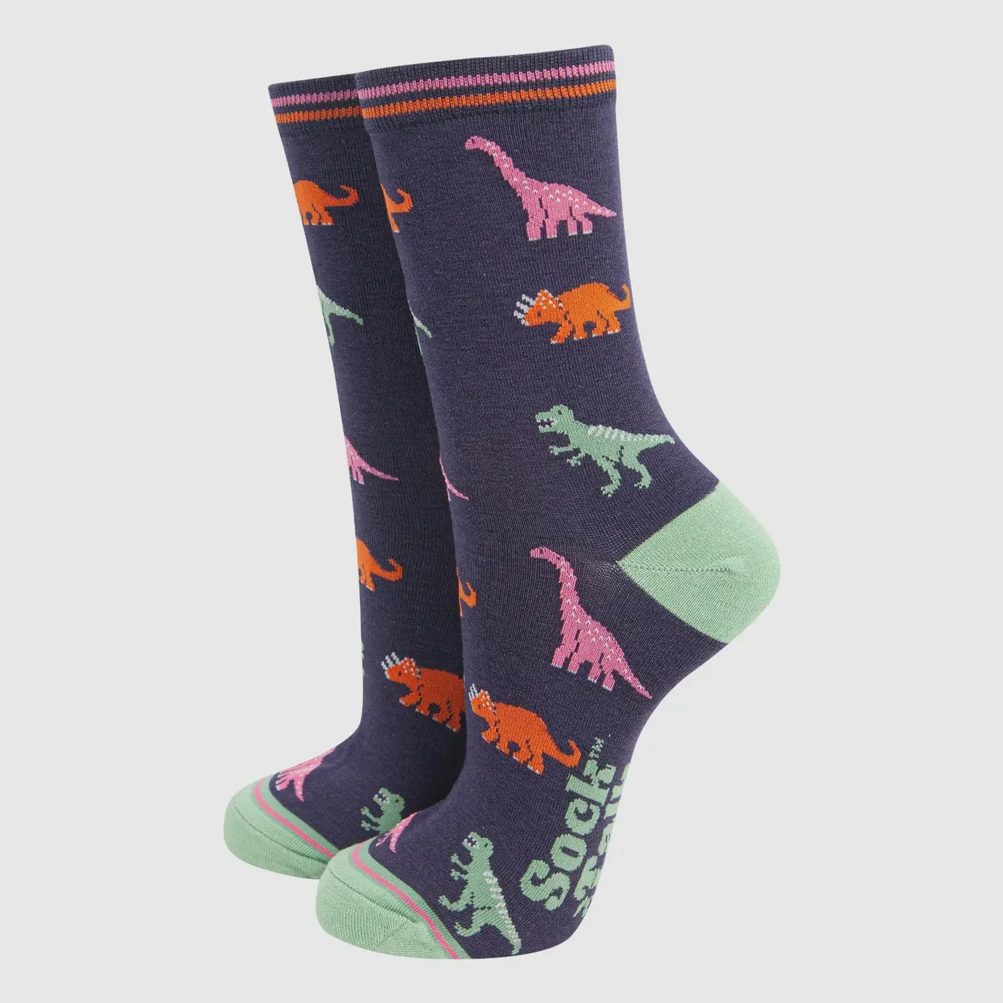 Sock Talk Women's Bamboo Socks Dinosaurs