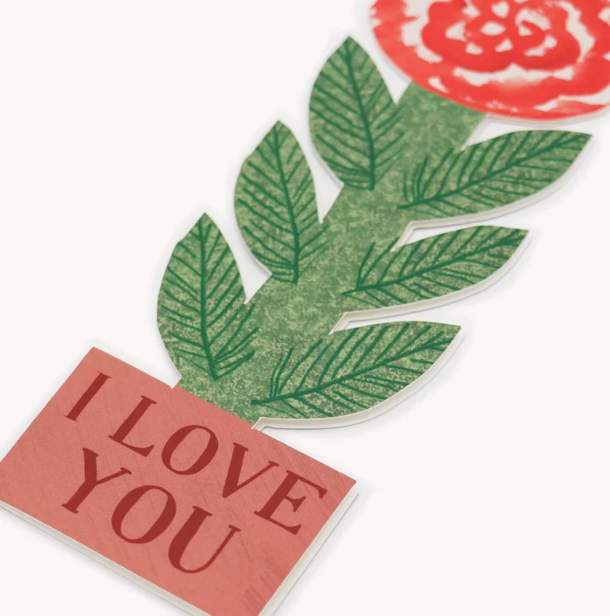Tall Rose, I Love You Card - Image 3