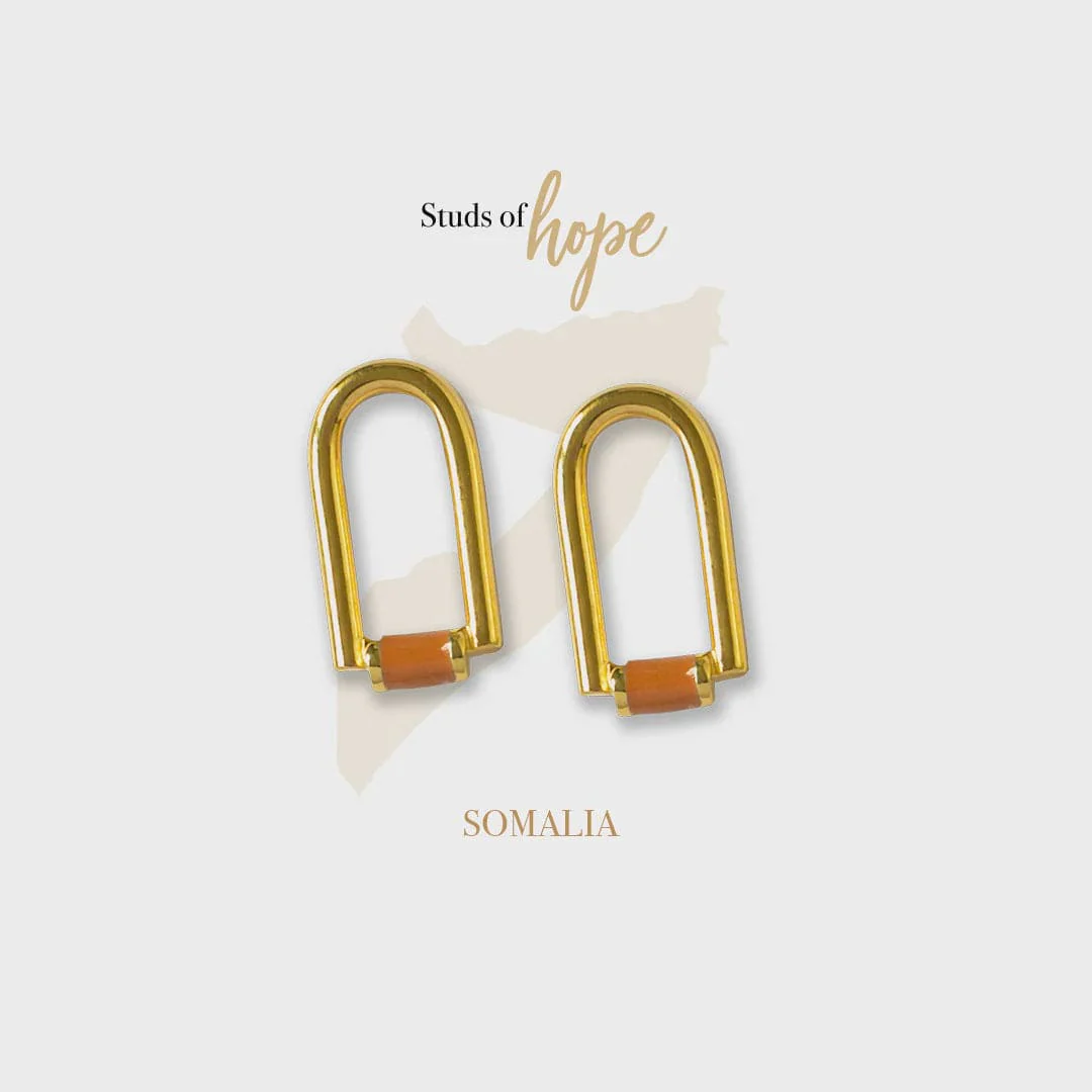 Vurchoo Studs of Hope Contemporary Arch Earrings - Image 3