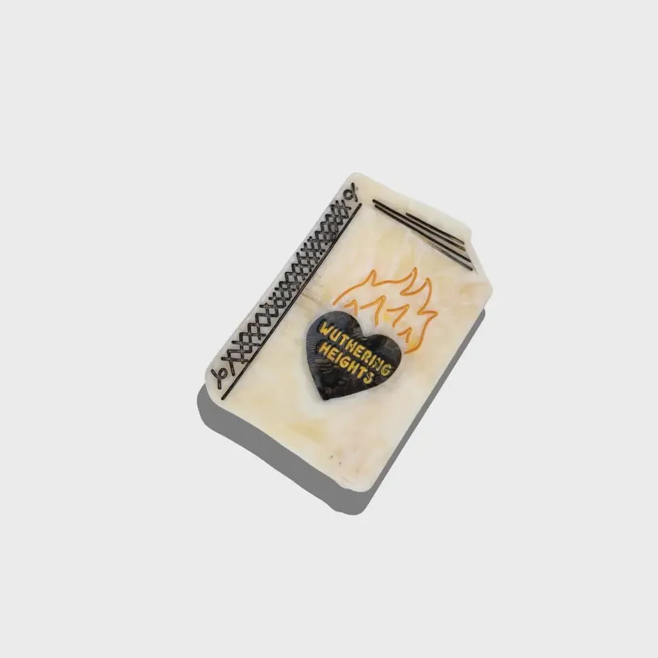 Wuthering Heights Book Claw Hair Clip Hand-Painted