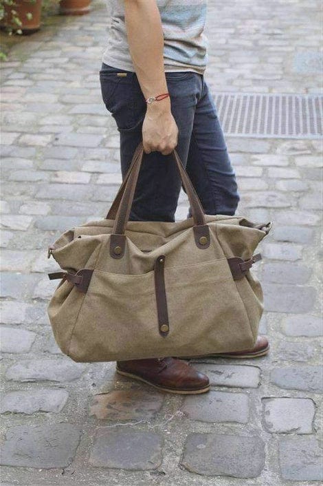 Zede Saint-Lazare - Weekend Travel Sports Bag - Camel - Image 4